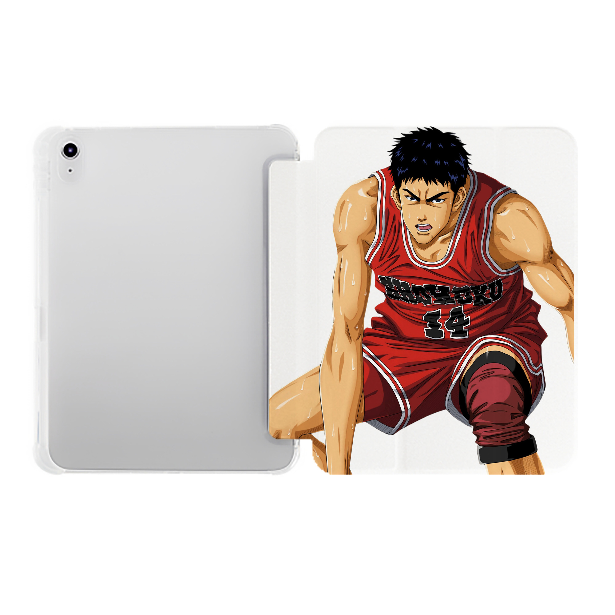 （画像用） SLAM DUNK／スラムダンク IPad ケース ペン収納付き 三つ折りスタンド PUレザー×シリコン 対応機種9.5/10.5/10.9インチ